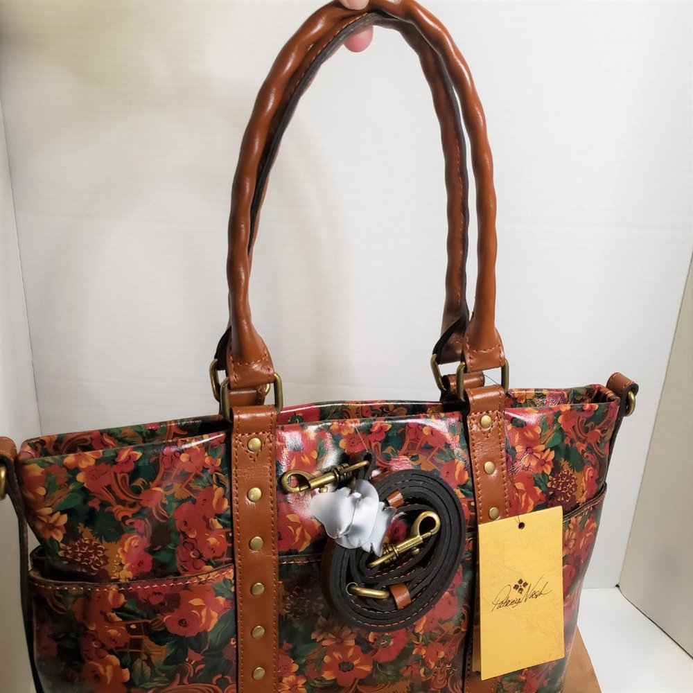 NWT Patricia Nash Leather Rustic Nature Collection Handbag Tote - Picture 6 of 14
